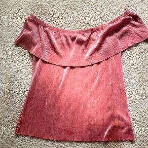 Off the Shoulder Glimmer Top